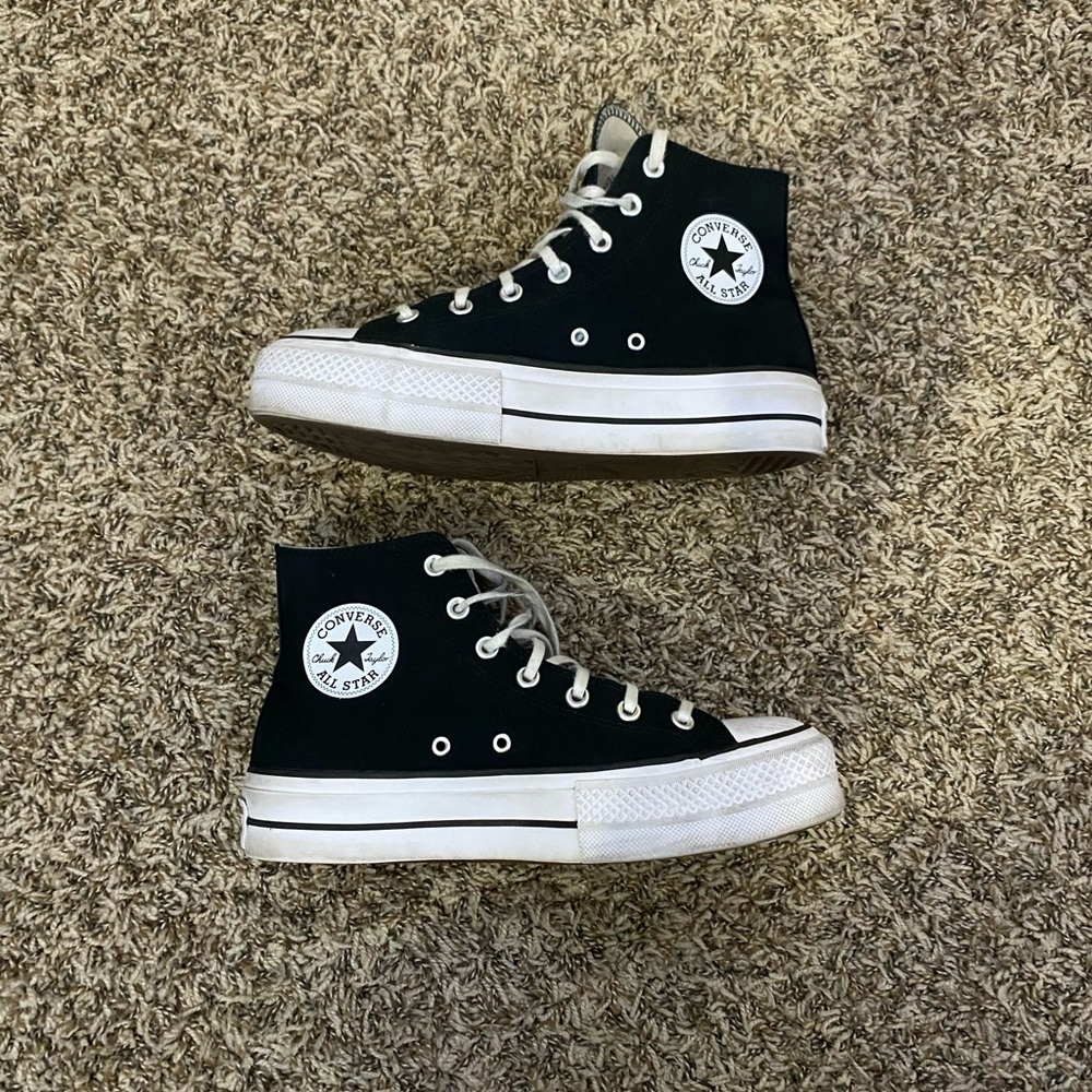 Black Platform Converse